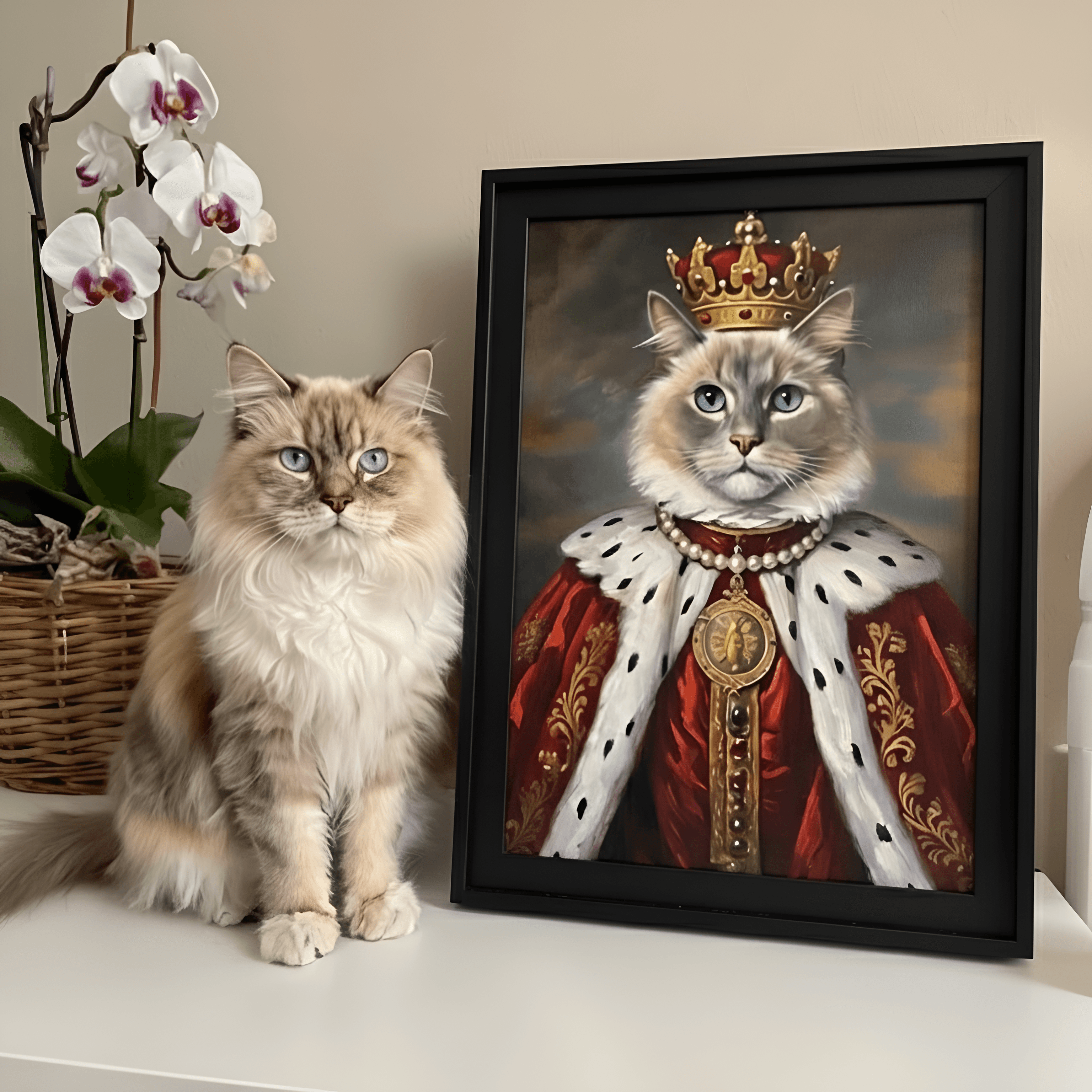 Ritratto gatto da Re